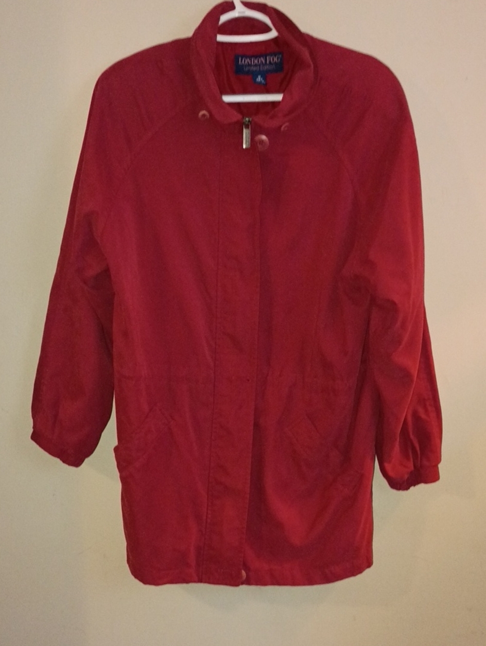 London Fog Classic Red Trench Coat